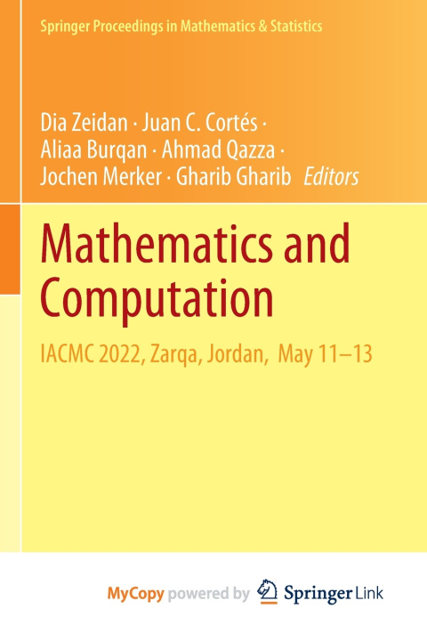 Kniha Mathematics and Computation Dia Zeidan