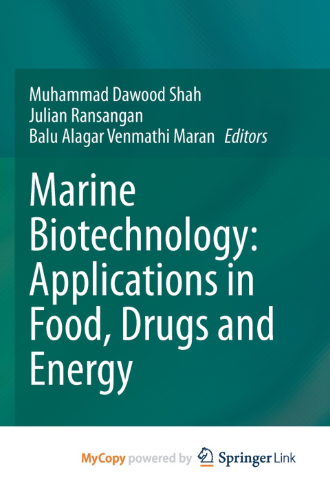 Kniha Marine Biotechnology Muhammad Dawood Shah