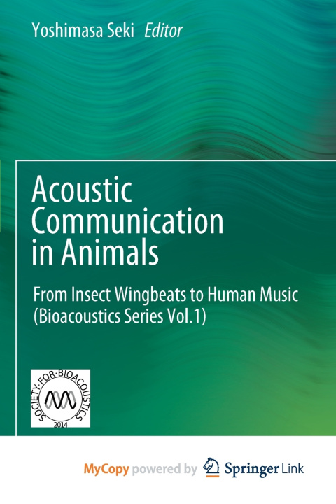 Kniha Acoustic Communication in Animals Yoshimasa Seki