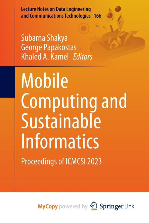 Kniha Mobile Computing and Sustainable Informatics Subarna Shakya
