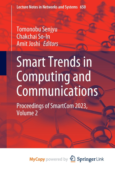 Kniha Smart Trends in Computing and Communications Tomonobu Senjyu