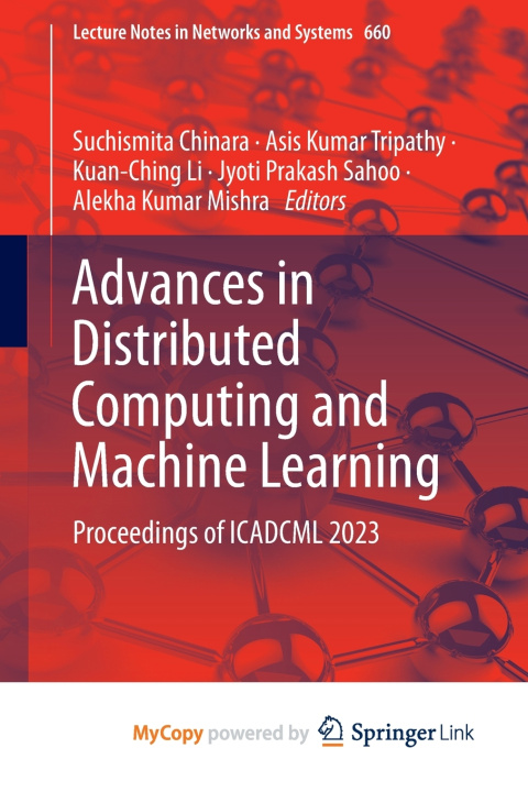 Kniha Advances in Distributed Computing and Machine Learning Suchismita Chinara