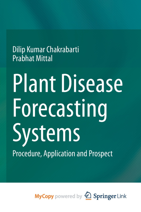 Boek Plant Disease Forecasting Systems Dilip Kumar Chakrabarti