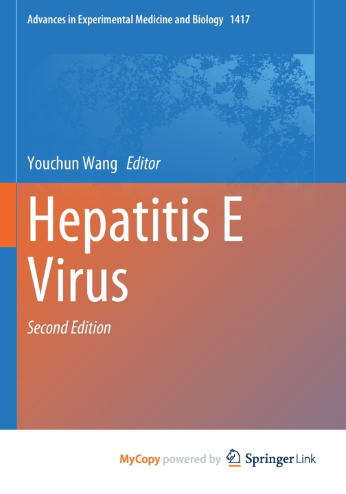 Kniha Hepatitis E Virus Youchun Wang