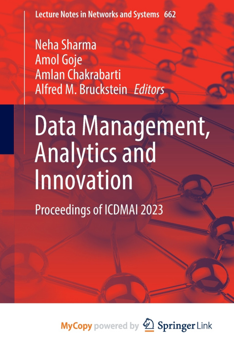 Kniha Data Management, Analytics and Innovation Neha Sharma