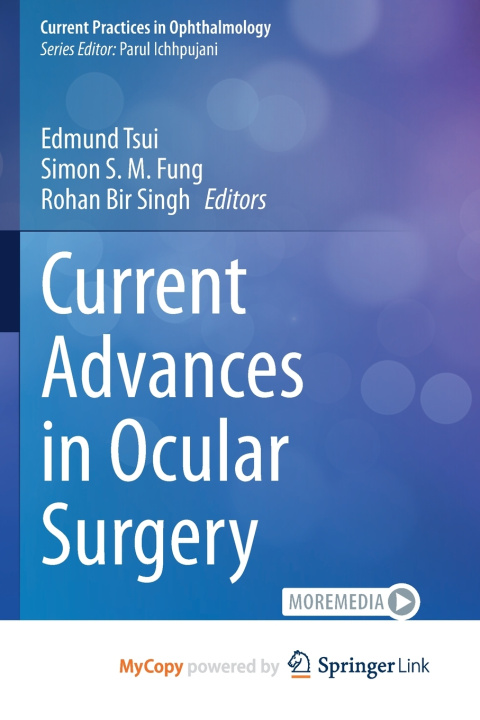 Kniha Current Advances in Ocular Surgery Edmund Tsui