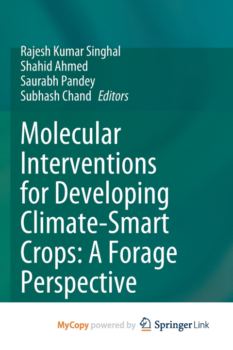 Kniha Molecular Interventions for Developing Climate-Smart Crops Rajesh Kumar Singhal