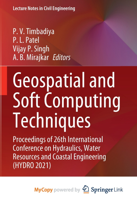 Kniha Geospatial and Soft Computing Techniques P. V. Timbadiya