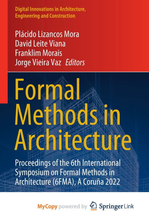 Knjiga Formal Methods in Architecture Plácido Lizancos Mora