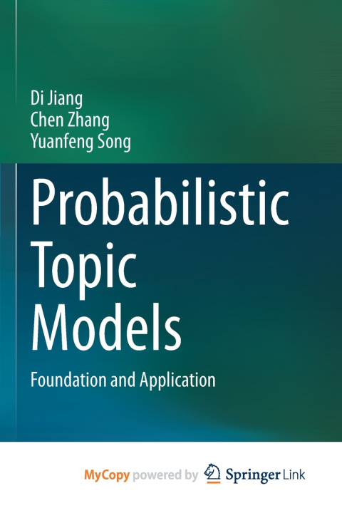 Kniha Probabilistic Topic Models Di Jiang