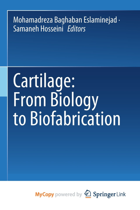 Buch Cartilage Mohamadreza Baghaban Eslaminejad