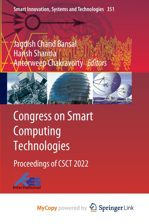 Kniha Congress on Smart Computing Technologies Jagdish Chand Bansal