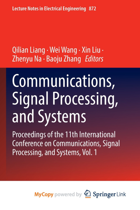 Kniha Communications, Signal Processing, and Systems Qilian Liang