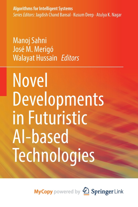 Buch Novel Developments in Futuristic AI-based Technologies Manoj Sahni