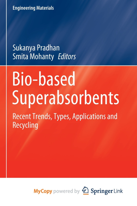 Kniha Bio-based Superabsorbents Sukanya Pradhan
