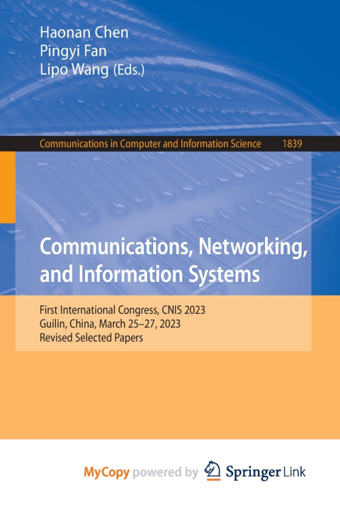Kniha Communications, Networking, and Information Systems Haonan Chen