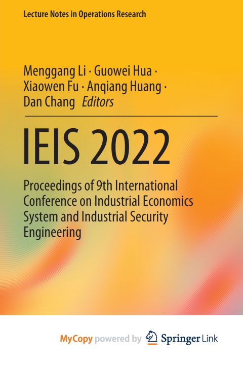 Kniha IEIS 2022 Menggang Li