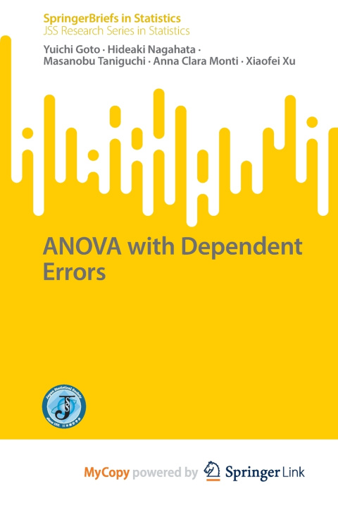Kniha ANOVA with Dependent Errors Yuichi Goto