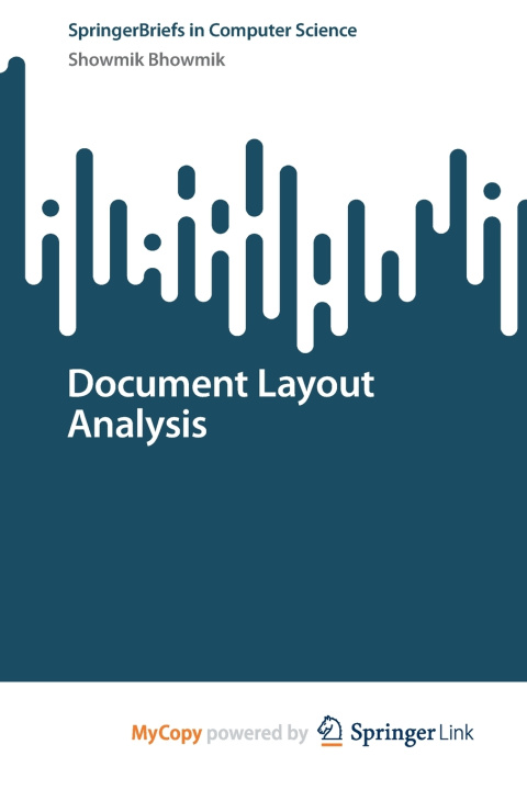 Kniha Document Layout Analysis Showmik Bhowmik