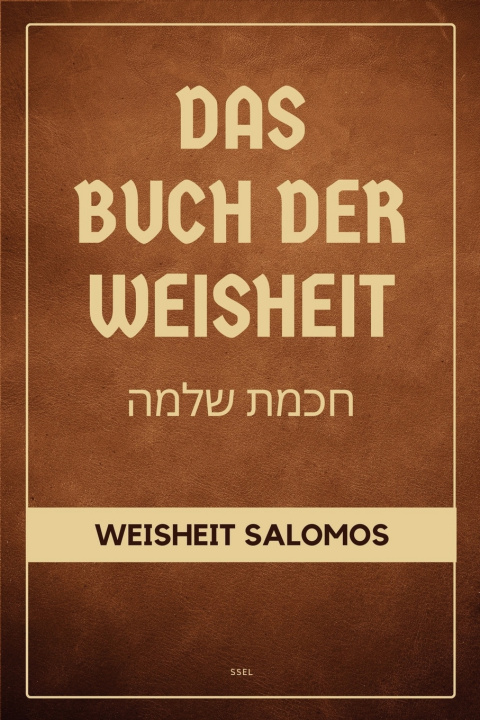 Libro Das Buch der Weisheit Hermann Menge
