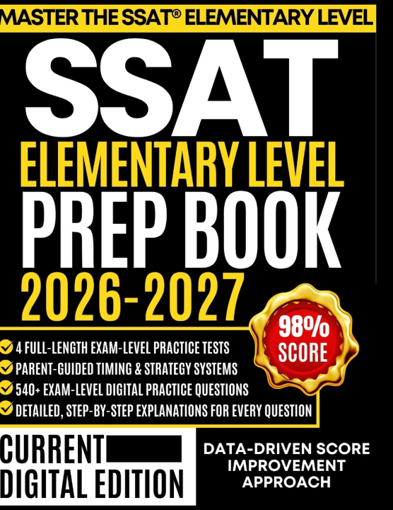 Kniha SSAT Elementary Level Prep Book 2026-2027 ROWAN ELLISTER