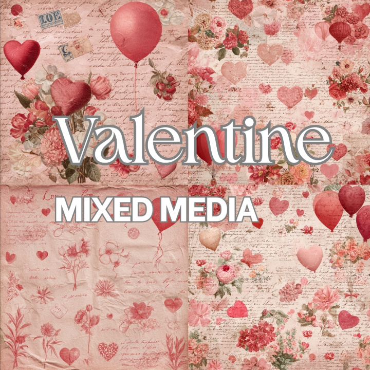 Kniha Valentine Mixed Media Spiraling Design Co