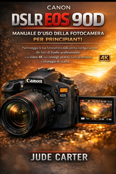 Kniha MANUALE D'USO DELLA FOTOCAMERA CANON DSLR EOS 90D PER PRINCIPIANTI Jude Carter