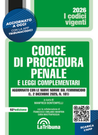 Kniha Codice di procedura penale e leggi complementari 