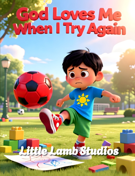 Kniha God Loves Me When I Try Again Little Lamb studios