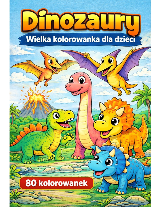 Kniha Dinozaury- Kolorowanka dla Dzieci Andrzej Morawski