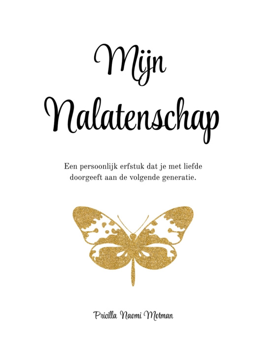 Kniha Mijn Nalatenschap Pricilla Naomi Motman