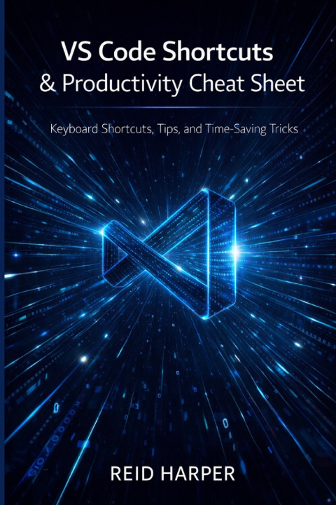 Kniha VS CODE SHORTCUTS & PRODUCTIVITY CHEAT SHEET REID HARPER