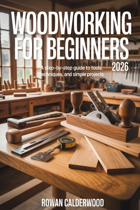 Kniha Woodworking for Beginners 2026 Rowan Calderwood