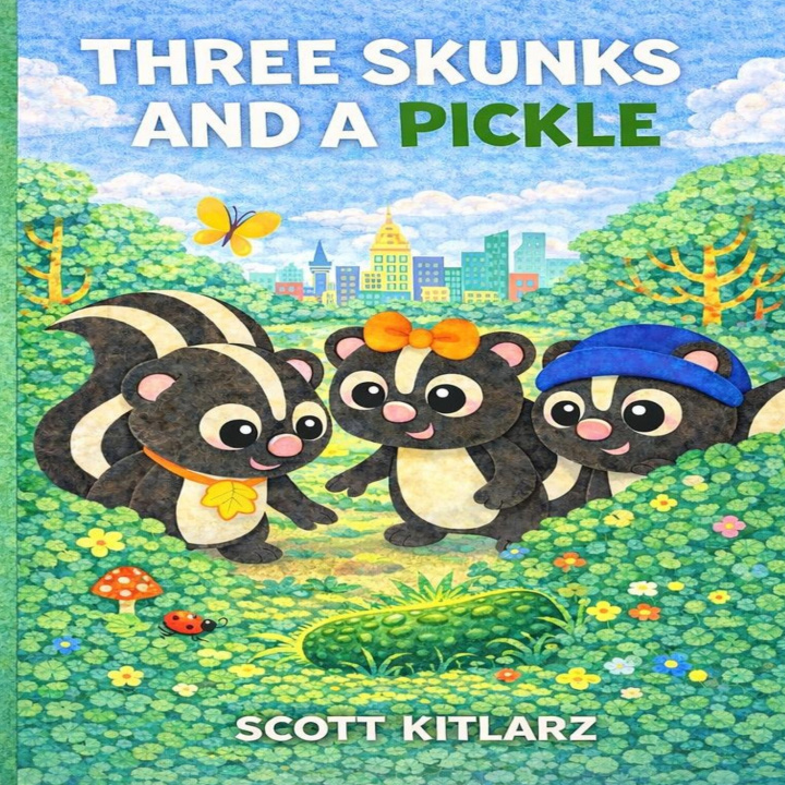 Kniha Three Skunks And A Pickle Scott Kitlarz