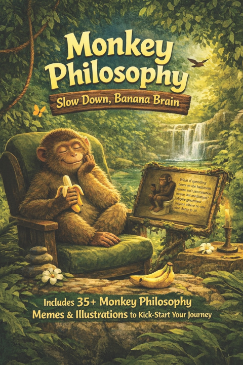 Kniha Monkey Philosophy CutePaper Co