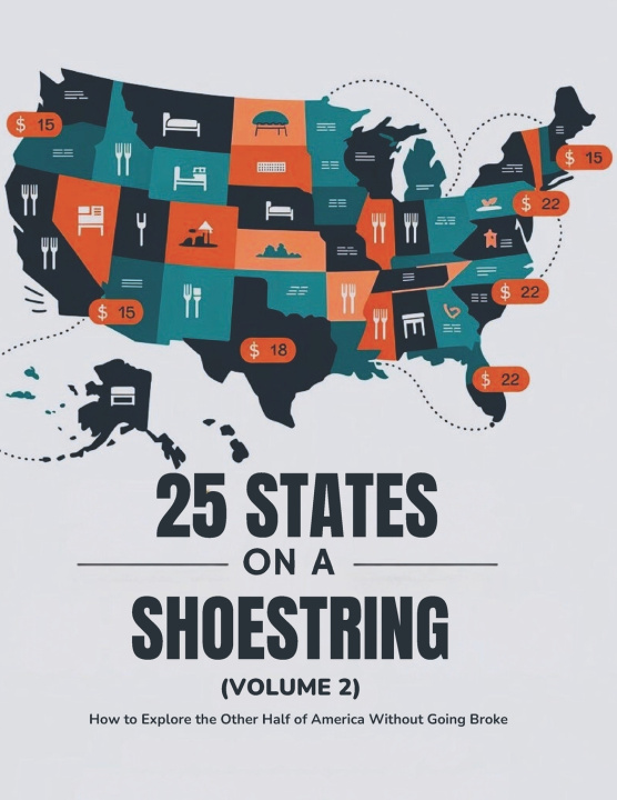 Knjiga 25 States on a Shoestring (Volume 2) Nomad Brooks