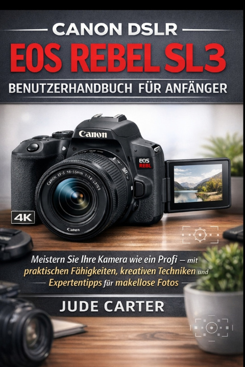 Libro CANON DSLR EOS REBEL SL3 BENUTZERHANDBUCH FÜR ANFÄNGER Jude Carter