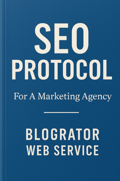 Kniha SEO Protocol Blogrator Web Service