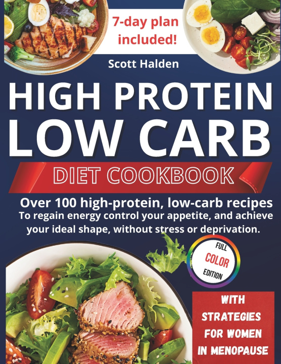 Książka HIGH PROTEIN AND LOW CARB DIET Scott Halden