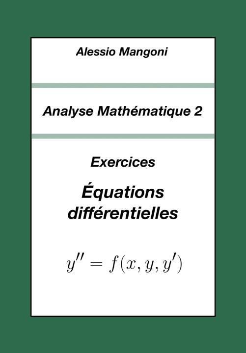 Kniha Analyse Mathématique 2 Alessio Mangoni