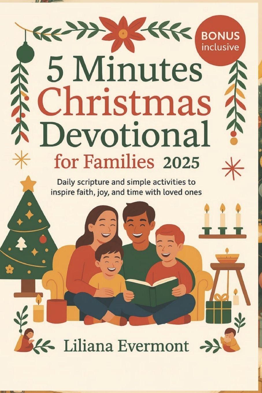 Libro 5 Minutes Christmas Devotional for Families 2025 Liliana Evermont