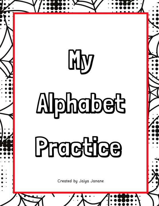 Knjiga My Alphabet Practice Jaiya Janane