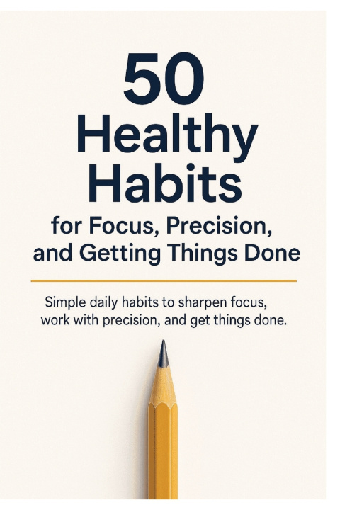 Libro 50 Healthy Habits for Focus, Precision, and Getting Things Done Daniel H. Carter