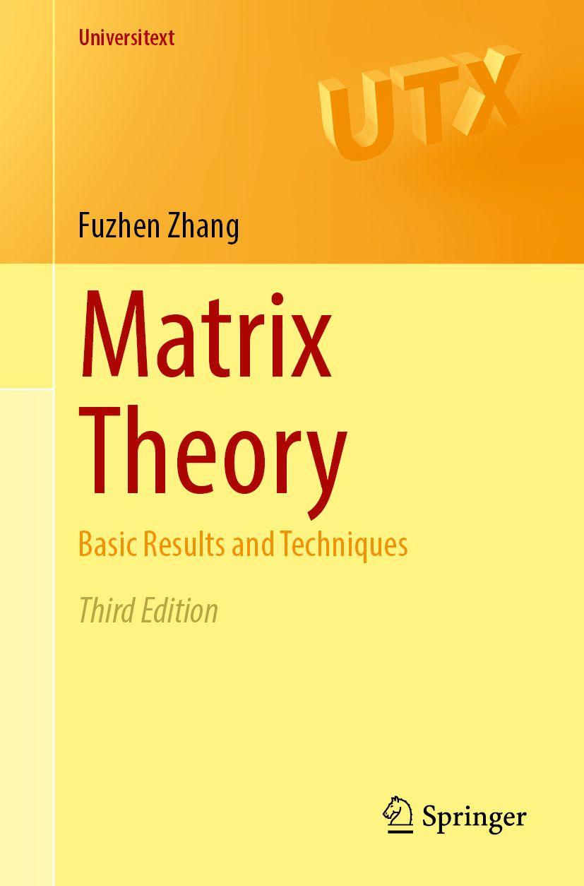 Book Matrix Theory Fuzhen Zhang
