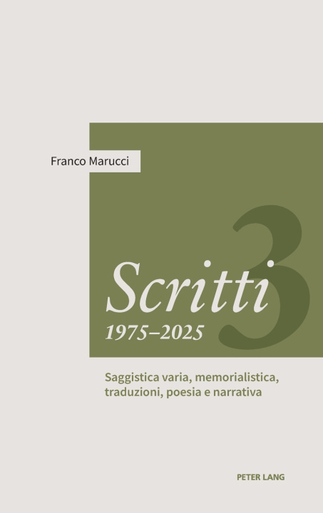 Buch Scritti 1975-2025 Franco Marucci