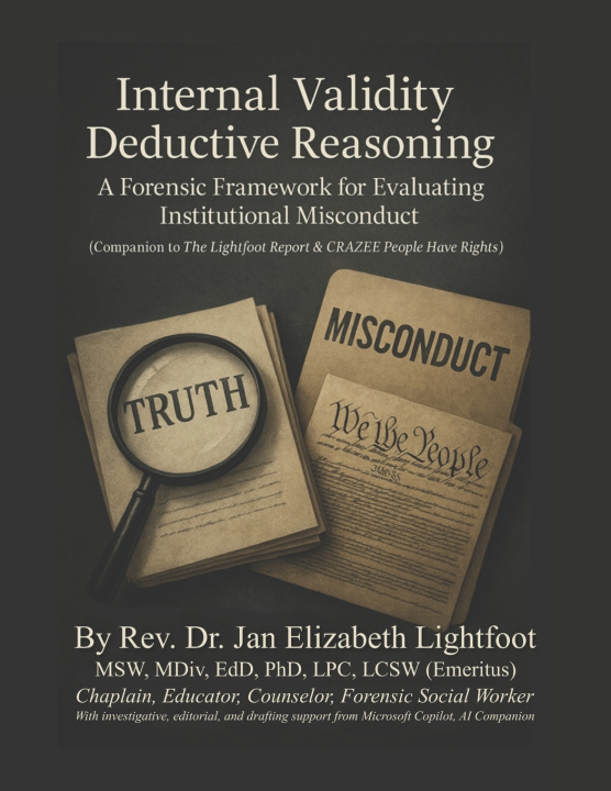 Kniha Internal Validity Deductive Reasoning (IVDR) Jan Lightfoot PhD