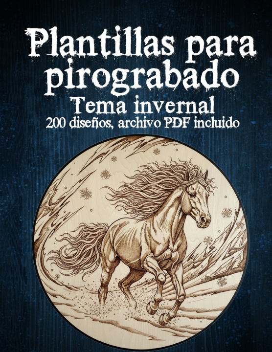 Knjiga Plantillas de Pirograbado Invernal Falkenstein Greta