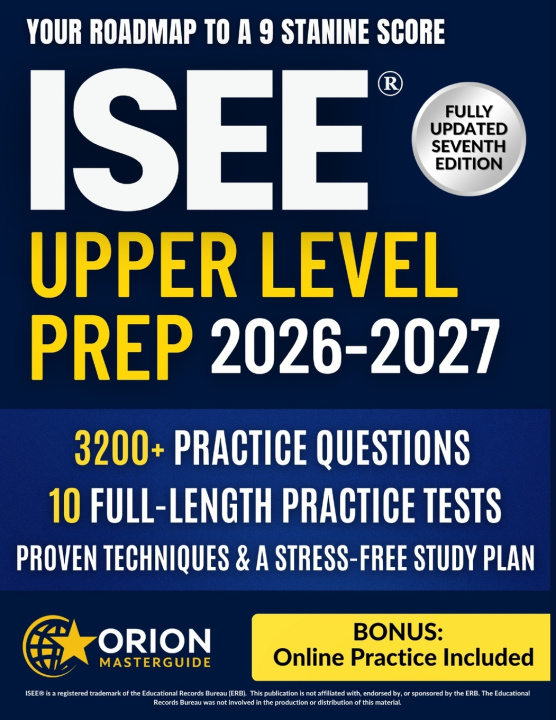 Knjiga ISEE® Upper Level Prep Orion Masterguide