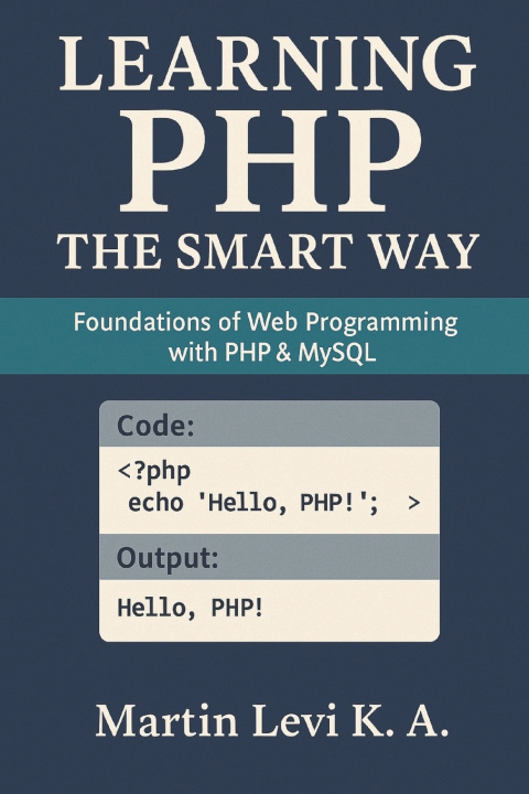 Kniha LEARNING PHP THE SMART WAY Martin Levi K.A