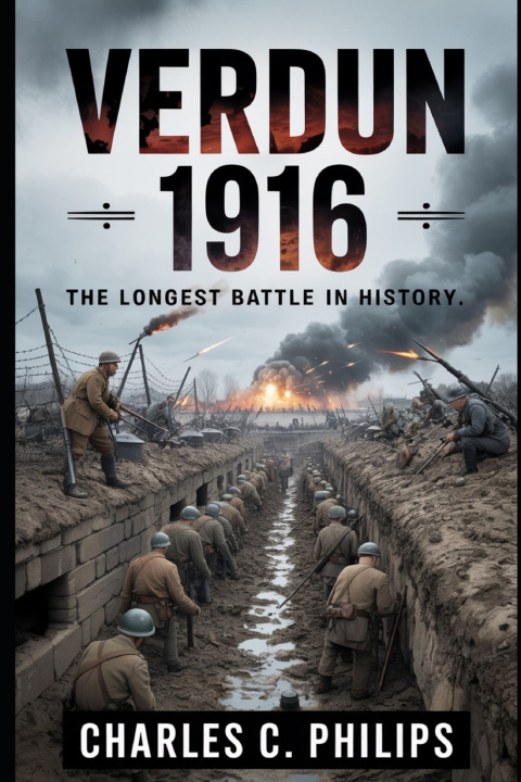 Boek VERDUN 1916 CHARLES C. PHILIPS